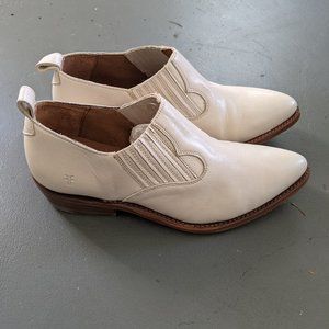Frye Billy Shootie Off-White - Worn Once
